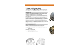 Model V-3 - Vacuum Breaker Valve Brochure