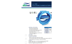 Ekoval - Model EKO1200U - U-Type Butterfly Valve - Brochure