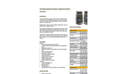Vibra-Check - Model VM2800 & VM3800 - Vibration Meter Brochure