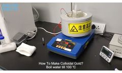 How To Make Colloidal Gold? How To Make Gold Nanoparticles? Lateral Flow Test Strip Manufacturing - Video
