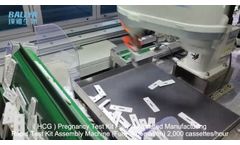 Rapid Test Kit Assembly Machine For Pregnancy Test Kit Manufacturing- Lateral Flow Test Strip Making - Video