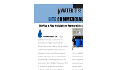 Water-Business - Model Pure - Reverse Osmosis Water Filtration System - Brochure