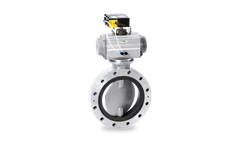 Warex - Model DKZ 103 DZ-P - Butterfly Valve with Pneumatic Actuator and Positioner