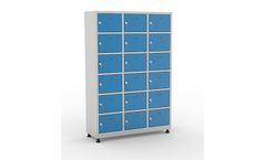 Berberoglu - 18-Door Metal Safety Cabinet
