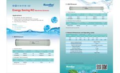 Energy Saving RO Membrane Elements - Datasheet