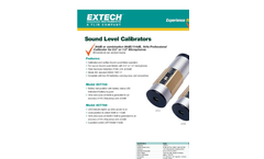 94dB Sound Calibrator 407744 Datasheet
