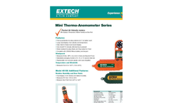 Extech - Model 45118 - Mini Thermo-Anemometer Brochure