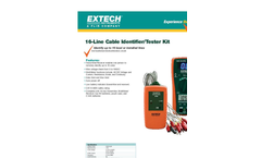 Extech - Model CT40 - Cable Identifier/Tester Kit Brochure