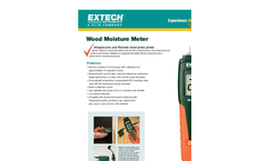 Extech - Model MO220 - Wood Moisture Meter - Datasheet