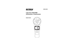 Extech - Model AN310 - Large Vane CFM/CMM Anemometer/Psychrometer - Manual