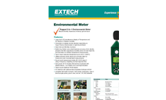 Extech - Model EN300 - 5-in-1 Environmental Meter - Datasheet