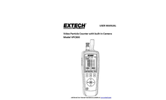 Extech - Model VPC300 - Video Particle Counter with built-in Camera - Manual