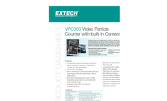 Extech - Model VPC300 - Video Particle Counter with built-in Camera - Datasheet