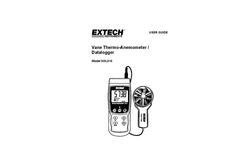 Extech - Model SDL310 - Thermo-Anemometer/Datalogger - Manual