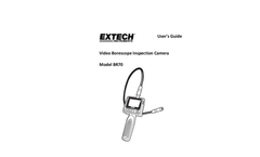 Extech - Model BR70 - Waterproof Video Borescope Inspection Camera - Manual