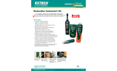 Extech - Model MO280-RK - Restoration Contractor`s Kit - Datasheet