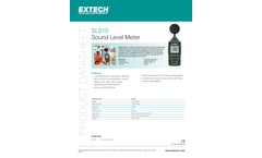 Extech - Model SL510 - Sound Level Meter - Datasheet