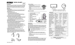 Extech - Model 45168CP - Mini Thermo-Anemometer with Built-in Compass - User Manual