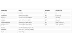 Extech - Model SDL500 - Hygro-Thermometer/Datalogger
