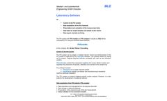 MLE - Version FIAStudio - Windows Based Laboratory Software - Brochure
