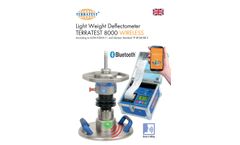 Terratest - Model 8000 - Wireless Bluetooth Light Weight Deflectometer - Brochure
