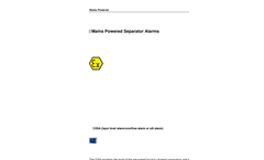 Oil/Water Separator Alarms  Products Brochure