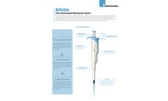 DLAB HiPette - Fully Autoclavable Mechanical Pipette - Datasheet