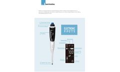 DLAB dPette+ - Multi functional Electronic Pipette - Datasheet