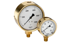 Noshok - Model 300 Series - Brass Case Liquid Filled Pressure Gauges