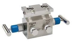 NOSHOK - Model 2530 Series - 2-Valve Natural Gas Manifold Valves Large Bore, Angle