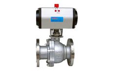 Onero - Model ONR 14 CSFB 10 - Cast Steel Pneumatic Floating Ball Valve