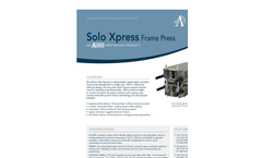 Almex Solo Xpress - Lightweight, Portable Frame Vulcanizer Press Datasheet