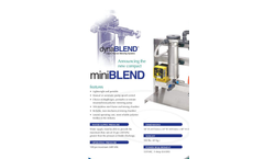 Fluid Dynamics miniBLEND - L4S Series - Liquid Polymer Blending System - Datasheet