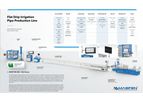 Symmetric / Asymmetric Flat Drip Irrigation  Pipe Production Line 300m/min