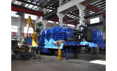 Wanshida - Model Y83B-6000A - Trailer Mounted Mobile Car Baler Logger