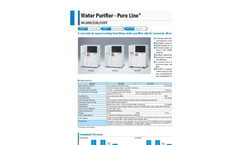 Yamato WL200/220/220T Pure Line Water Purifier - Brochure