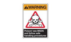 Emedco - ANSI Warning Poison Signs