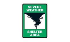 Emedco - Model 43013 - Severe Weather Shelter Safety Sign