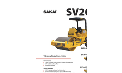 Sakai - Model SV204TF - Soil Rollers - Brochure