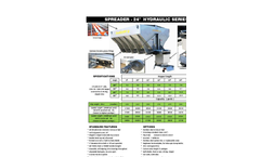 Downeaster - Model 5-15 Yard - 24??? Hydraulic Sand & Salt Spreaders - Brochure