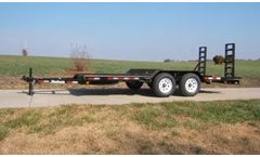 Model VBCBI - Heavy Duty Skid Steer Trailer - 5-Ton Capacity