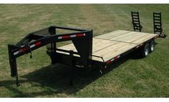 Currahee - Model 14K - 8` Wide Gooseneck Flatbed Trailers