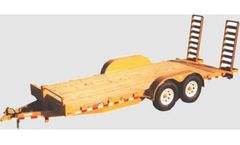 Mac-Lander - Model 14TSLWB  16TSLWB  18TSLWB - Skid Loader Flatbed Trailer