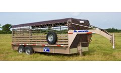 Gooseneck - Steel Stock Trailer for for Moving Livestock