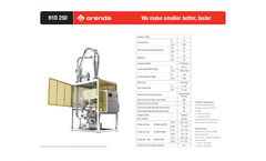 Orenda - Model H1D 250 - Pulverizers - Brochure