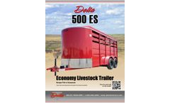 Delta - Model 500 ES - Economy Livestock Trailer - Datasheet
