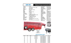 Deluxe - Model 600 - Livestock Trailer Brochure