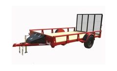 Rice Trailers - Single Utility Pipe Toprail Trailer