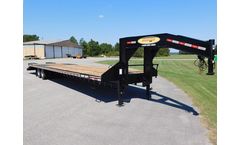 Econoline - Model DG1040DE - 40" 10-Ton Heavy Duty Dual-Tandem Gooseneck Dovetail  Trailer