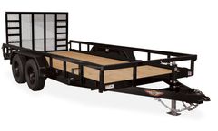 H H Trailers - Heavy Duty Rail Side Utility Trailer